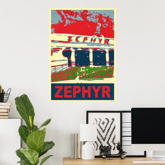 Zephyr Rollercoaster Pontchartrain Beach Poster (Heimbüro)