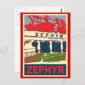 Zephyr Rollercoaster Pontchartrain Beach Postkarte (Vorne/Hinten)