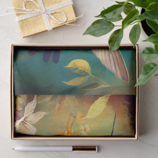 ZEPHYR schönes Kolibri-Decoupage-Papier Seidenpapier (Geschenk)