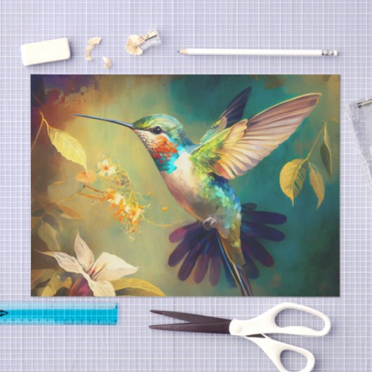 ZEPHYR schönes Kolibri-Decoupage-Papier Seidenpapier (Handwerk)