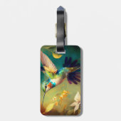 ZEPHYR schönes Kolibri-Gepäckanhänger Gepäckanhänger (Rückseite vertikal)