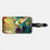 ZEPHYR schönes Kolibri-Gepäckanhänger Gepäckanhänger (Rückseite horizontal)