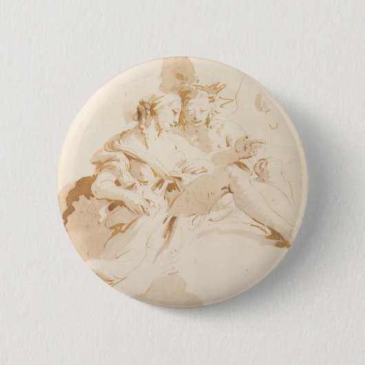 Zephyr und Flora Button (Vorderseite)