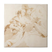 Zephyr und Flora Fliese (Vorderseite)