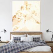 Zephyr und Flora Leinwanddruck (Insitu (Schlafzimmer))