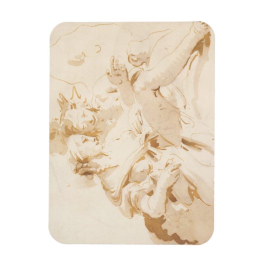 Zephyr und Flora Magnet (Vertikal)