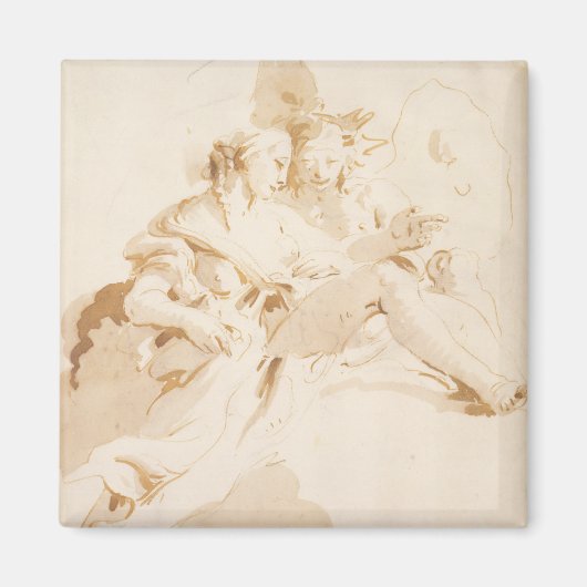 Zephyr und Flora Magnet (Vorne)