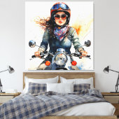 "Zephyra" "Vento Dolce" - Sweet Wind Leinwanddruck (Insitu (Schlafzimmer))