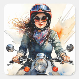 "Zephyra" "Vento Dolce" - Sweet Wind Quadratischer Aufkleber