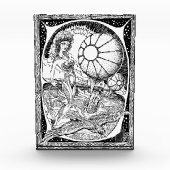 Zephyrelle Linienillustration Acrylblock Fotoblock (Vorderseite)