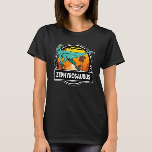 Zephyrosaurus Dinosaurier Prähistorische Dinosauri T-Shirt (Vorderseite)