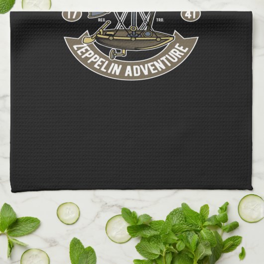 zeppelin adventure geschirrtuch (Gefaltet)