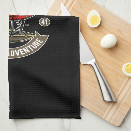 zeppelin adventure geschirrtuch (Viertel Falte)