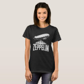 Zeppelin Airship Above Forest T-Shirt (Vorne ganz)
