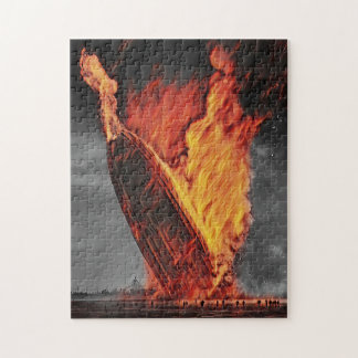 Zeppelin Airship Hindenburg Desaster Circa 1937 Puzzle