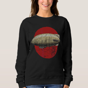 Zeppelin Airship Retro Pilot Airline Vintag Sweatshirt