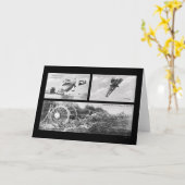 Zeppelin Dirigible Wreck 1908 Karte (Gelbe Blume)
