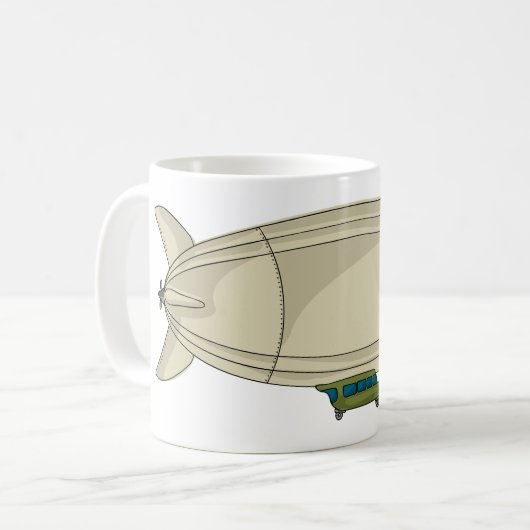 Zeppelin Flying Transport Kaffeetasse (Vorderseite Links)