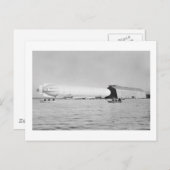 Zeppelin Garage, 1908 Postkarte (Vorne/Hinten)