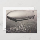 Zeppelin in New York City Postkarte (Vorne/Hinten)