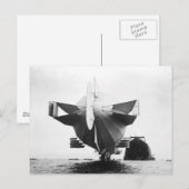 Zeppelin-Luftschiff 1908 Postkarte (Vorne/Hinten)