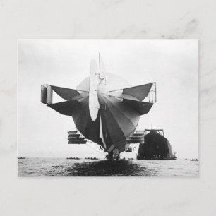 Zeppelin-Luftschiff  1908 Postkarte