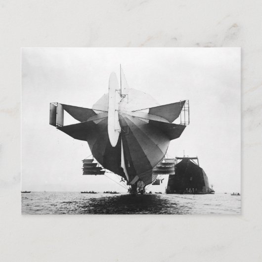 Zeppelin-Luftschiff 1908 Postkarte (Vorderseite)