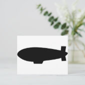 Zeppelin-Luftschiff Postkarte (Stehend Vorderseite)