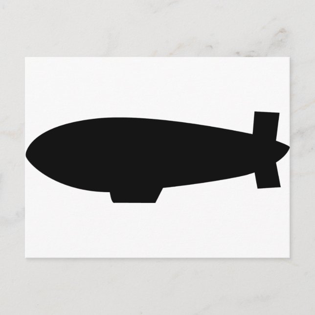 Zeppelin-Luftschiff Postkarte (Vorderseite)
