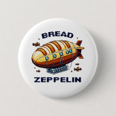 Zeppelin - Pixel Art Airship Retro Design Button (Vorderseite)