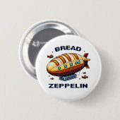 Zeppelin - Pixel Art Airship Retro Design Button (Vorne & Hinten)
