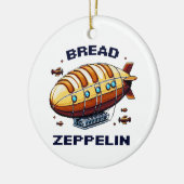 Zeppelin - Pixel Art Airship Retro Design Keramik Ornament (Links)
