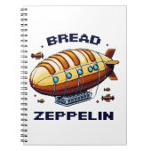 Zeppelin - Pixel Art Airship Retro Design Notizblock (Vorderseite)