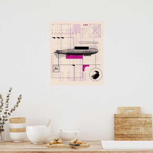 Zeppelin Poster (Küche)