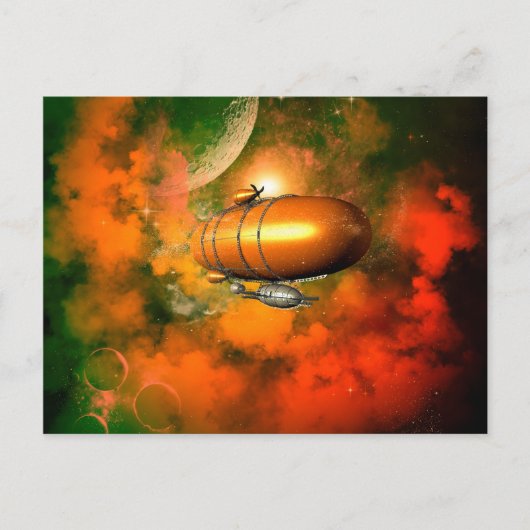 Zeppelin Postkarte (Vorderseite)