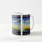 Zeppelin-Reisen ~ Übersee und Land Kaffeetasse (VorderseiteRechts)