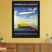 Zeppelin-Reisen ~ Übersee und Land Leinwanddruck (Insitu (Wohnzimmer))