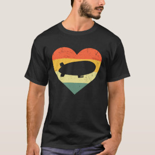 Zeppelin Retro Vintage Sonnenuntergang Luftschiff T-Shirt