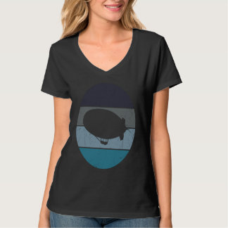 Zeppelin Retro Vintage Sonnenuntergang Luftschiff  T-Shirt