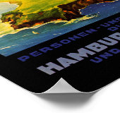 Zeppelin Trips ~ Over Sea and Land Poster (Ecke)