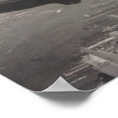 Zeppelin über Manhattan Poster (Ecke)