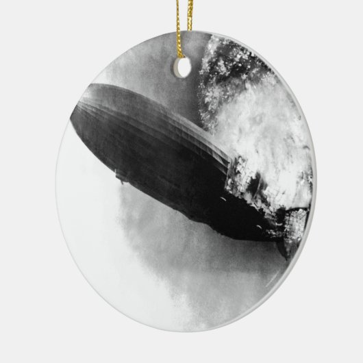 Zeppelin-Verbrennung Keramik Ornament (Links)