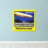 Zeppelin Viktoria Leinwanddruck (Insitu (Holzboden))