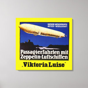 Zeppelin Viktoria Leinwanddruck
