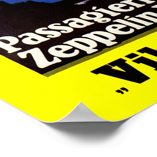 Zeppelin Viktoria Poster (Ecke)