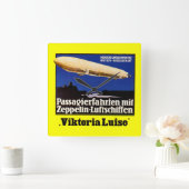 Zeppelin Viktoria Quadratische Wanduhr (Zuhause)