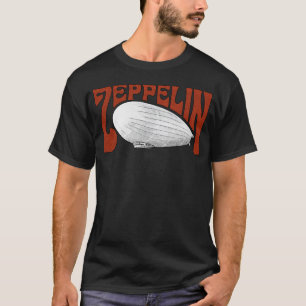 Zeppelin Vintage Line Art Klassischer Rock retro r T-Shirt