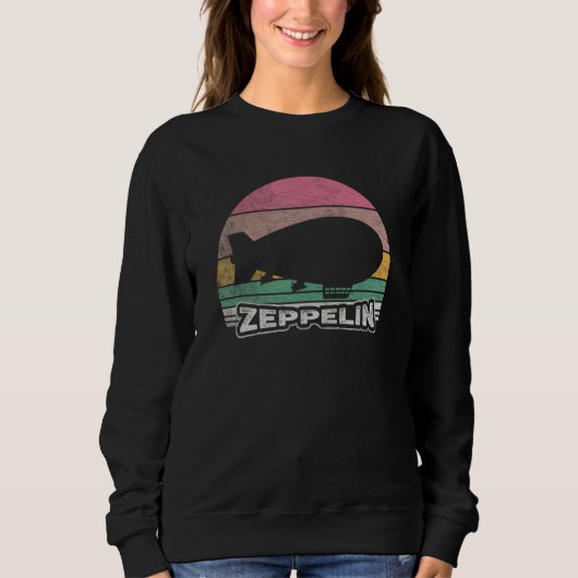 Zeppelin Vintage Retro Zeppelin Luftschiff Sweatshirt (Vorderseite)