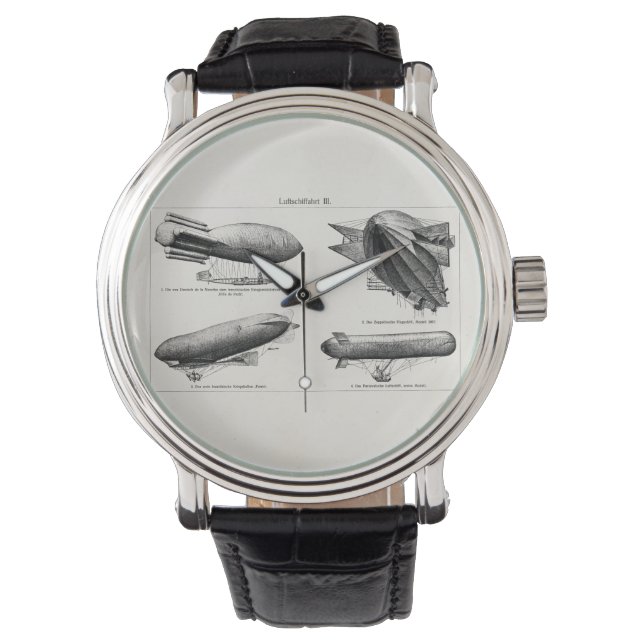 Zeppelin Zeppelin Vintage Wasserstoffblimpe Armbanduhr (Vorderseite)