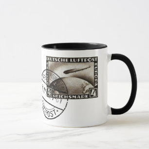Zepplin Luftpost 1928 Tasse